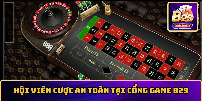 Hội viên cược an toàn tại cổng game B29