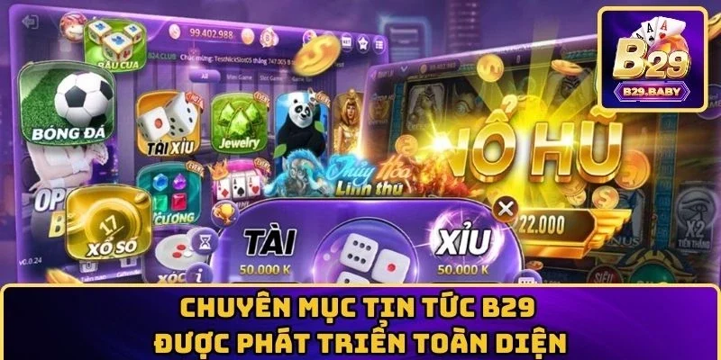 Chuyên mục Tin tức B29 được phát triển toàn diện